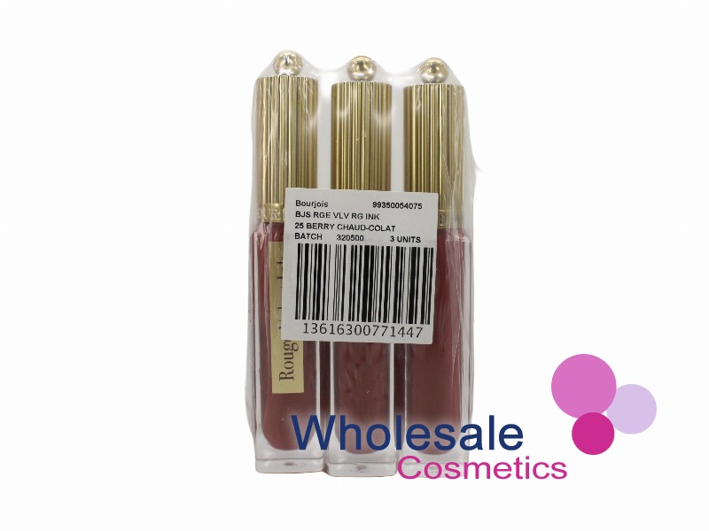 9 x Bourjois Rouge Velvet Ink Liquid Lipstick - 025 BERRY CHAUD COLAT